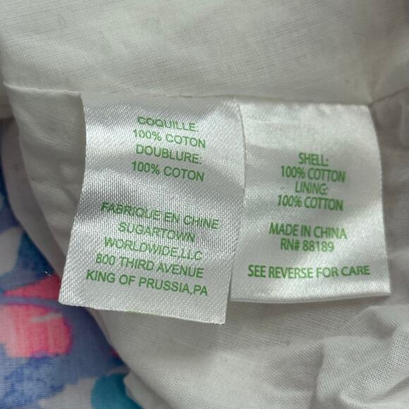 Lilly Pulitzer Easton Dress Cosmic Coral Size 0 Pink, Blue Gold Spaghetti Strap - Picture 11 of 11